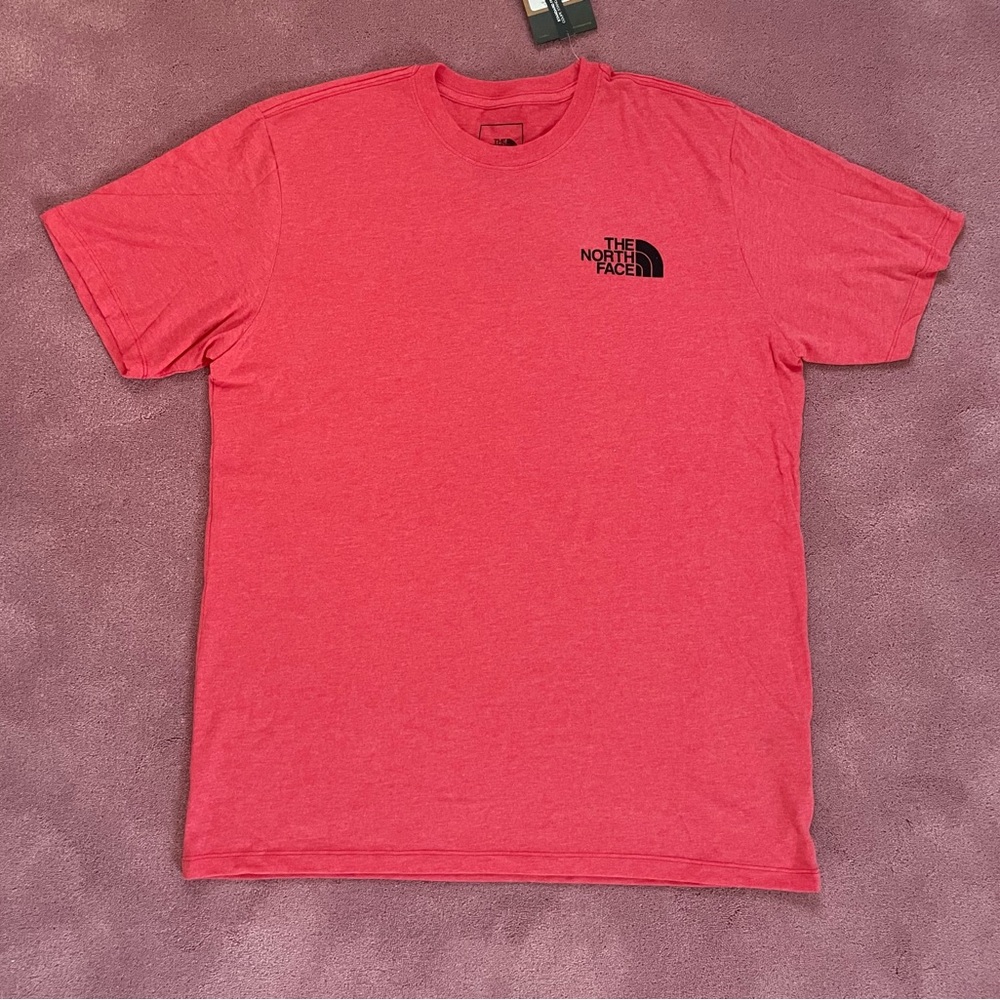 The North Face men’s salmon colored t-shirt, size Large